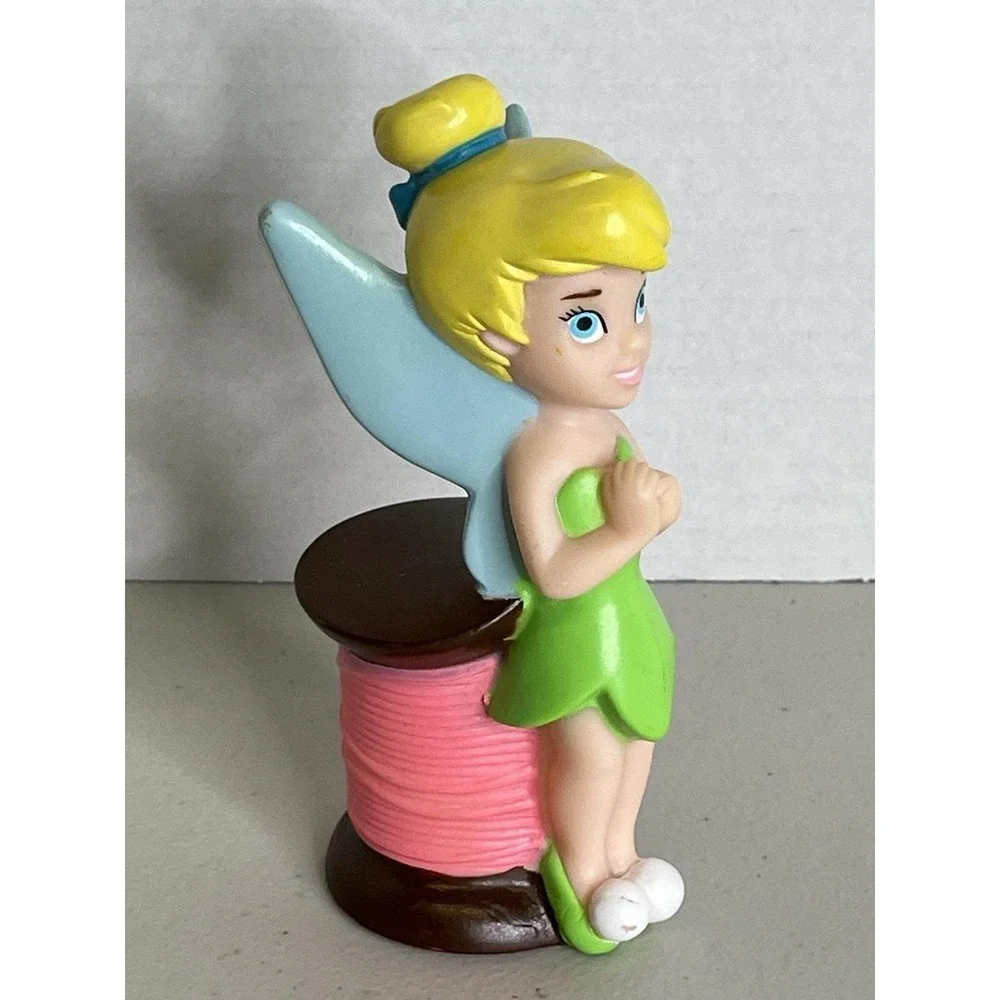 Disney‎ Parks Exclusive Bath  Toy Tinkerbell On Spool of Thread Figure 5